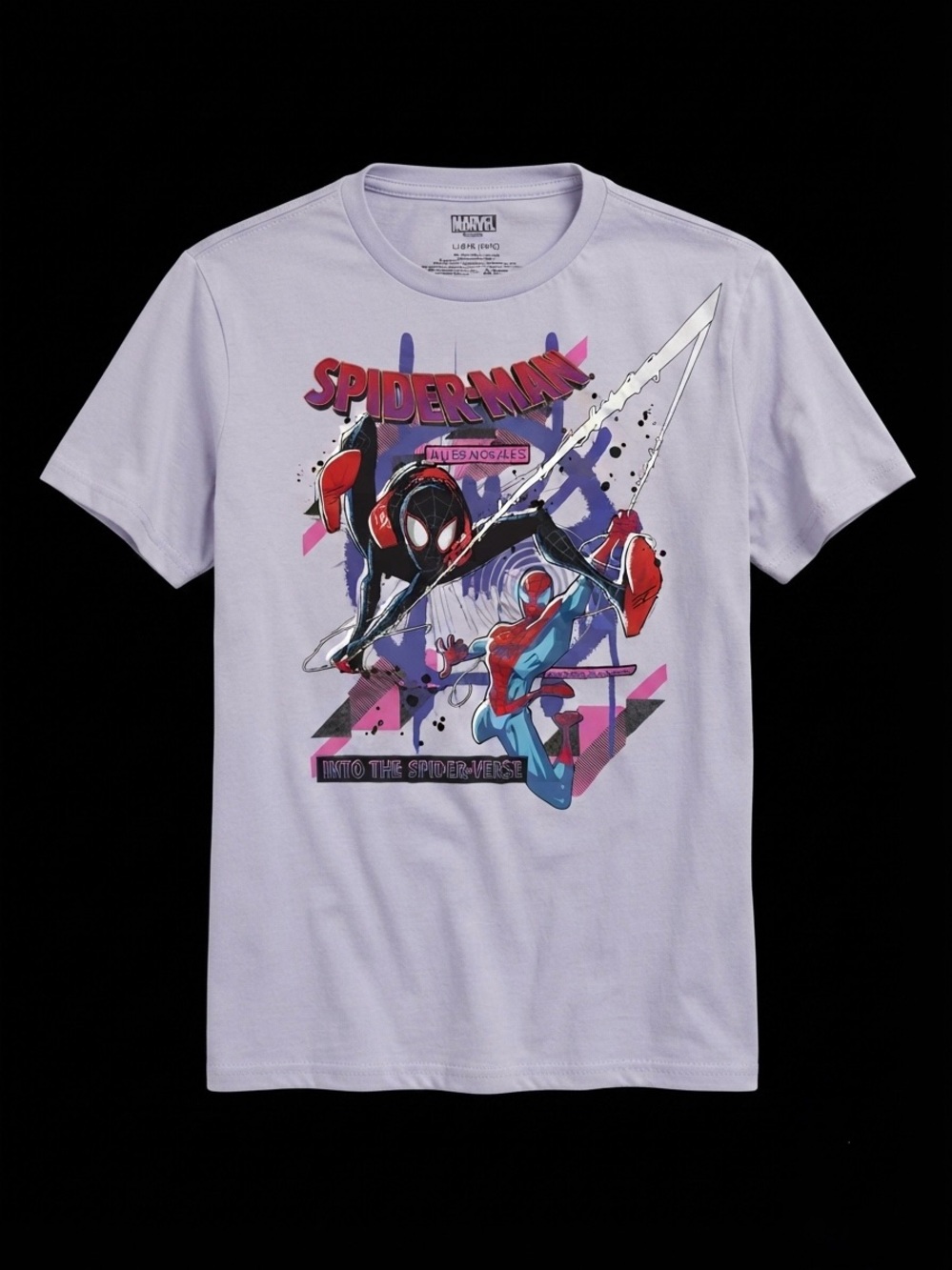 Spider-Man Into The Spider-Verse T-Shirt Boys Large 10/12 Miles Morales